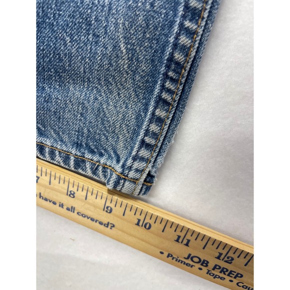 GAP Loose Straight Fit Mens Blue Wash Denim Jeans Pants Size 35x30 Y2K 90s - Picture 6 of 7